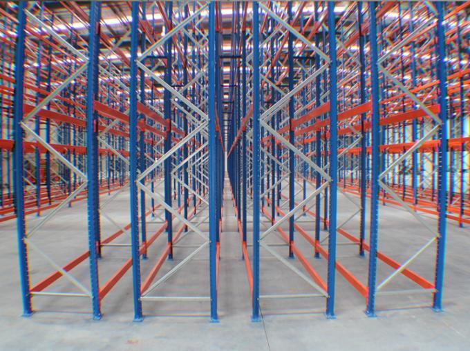 Sistema profondo di racking del pallet del magazzino del doppio ad alta densità industriale di stoccaggio